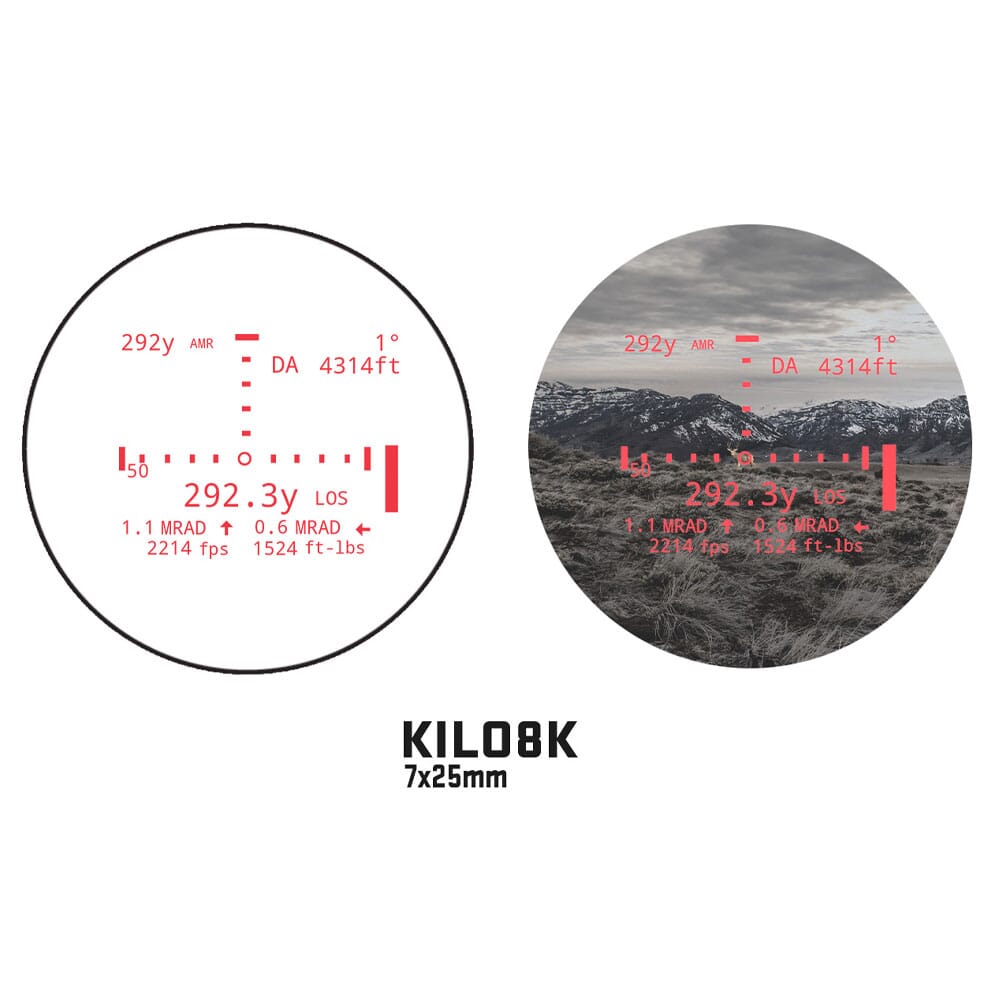 Sig Sauer KILO8K-ABS HD 7x25mm AB Elite Ballistic Rangefinding Monocular