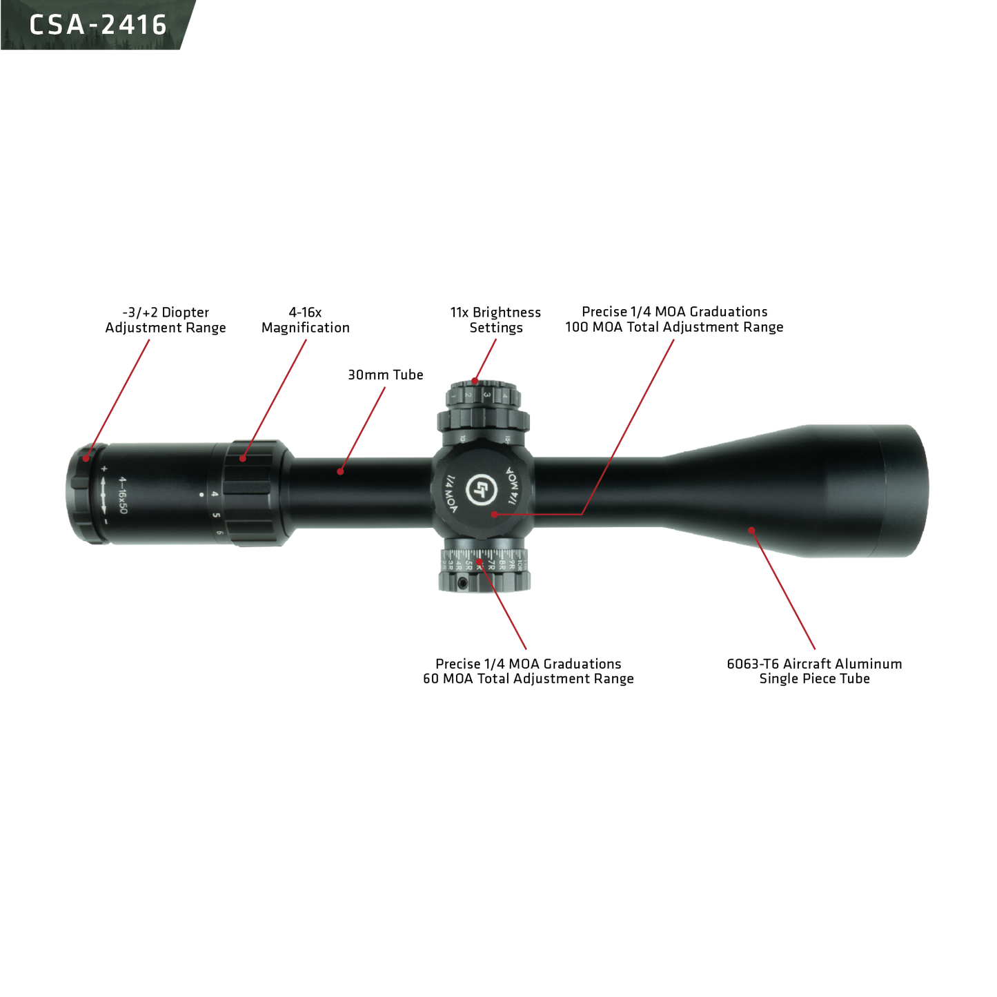 Crimson Trace 2-Series Sport Scope 4-16x50mm