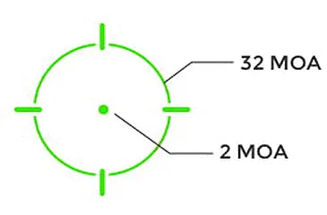 Holosun HE507K-GR-X2 Compact Multi-Reticle Green Circle Dot Open Sight w/ Shake Awake