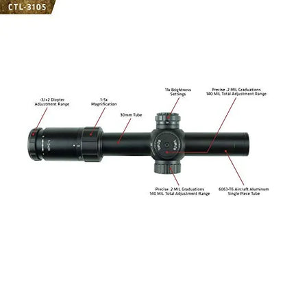 Crimson Trace 3-Series Rifle Scope 1-5x24mm