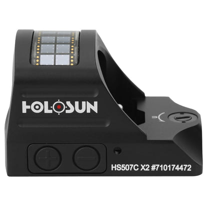 Holosun HS507C X2 Multi-Reticle Circle Dot Open Reflex Sight w/ Solar Failsafe and Shake Awake