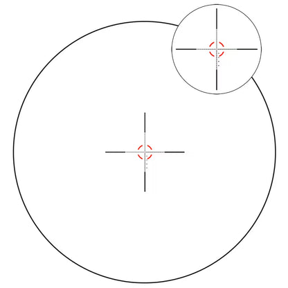 Trijicon Credo HX 1-8x28 FFP w/ Red/Green MOA Segmented Circle, 34mm, Satin Black Riflescope